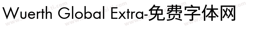 Wuerth Global Extra字体转换